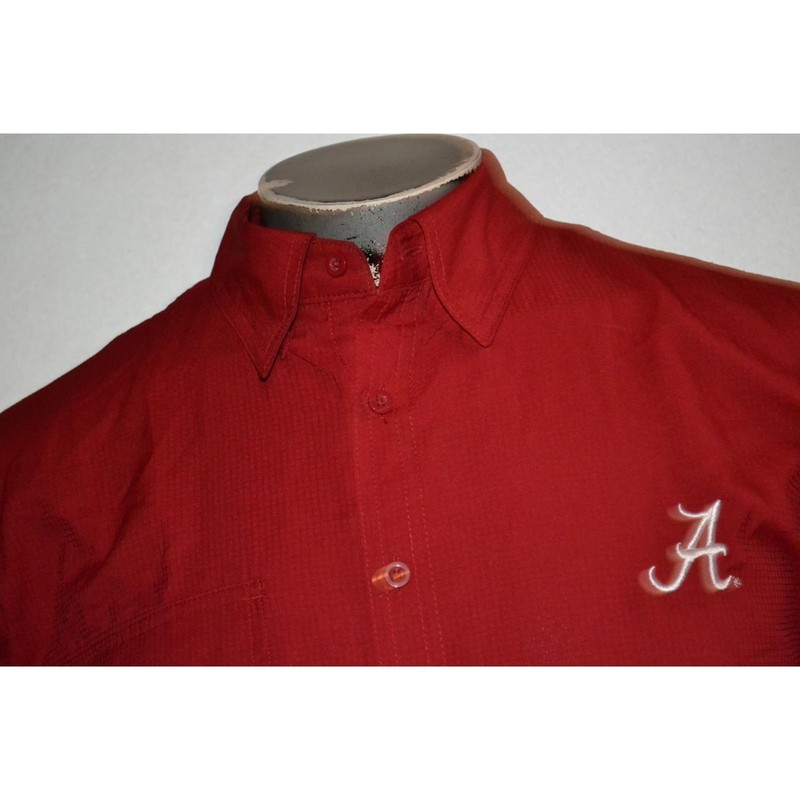 37531 Drake Waterfowl Shirt Alabama Crimson Tide Maroon Size Small Mens gallery