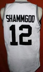 Youth Men God Shammgod #12 Basketball Jersey White Black Hip Hop Streetball