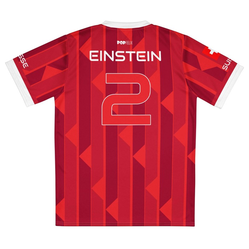 Suisse Switzerland Albert Einstein #2 (sq) PopFelix Historical Unisex Sports Soc gallery