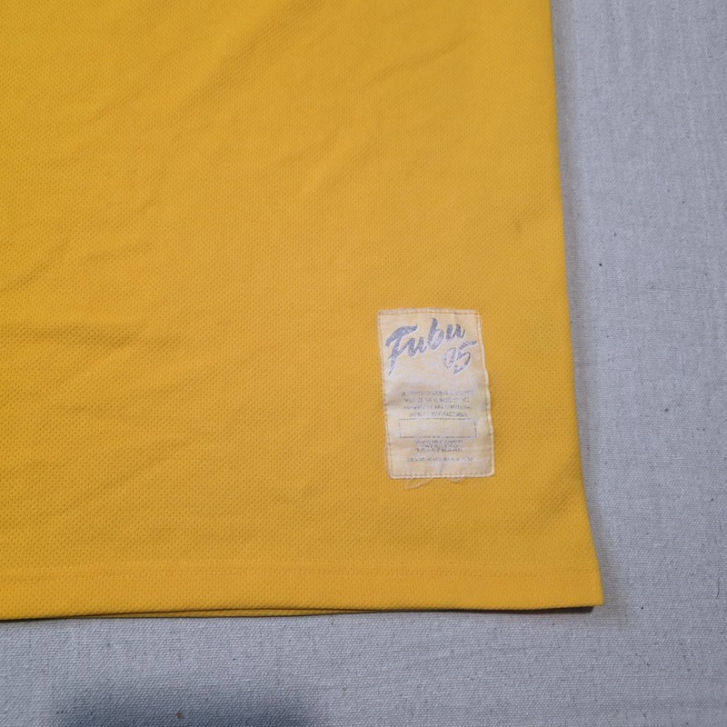 Vintage Fubu Jersey Yellow Mens Size XXXL #05 Street Wear 90s y2k Embroidered gallery