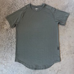ASRV Training Tee T Shirt DSG-0557 Curved Hem Gym Training Green Men’s Medium