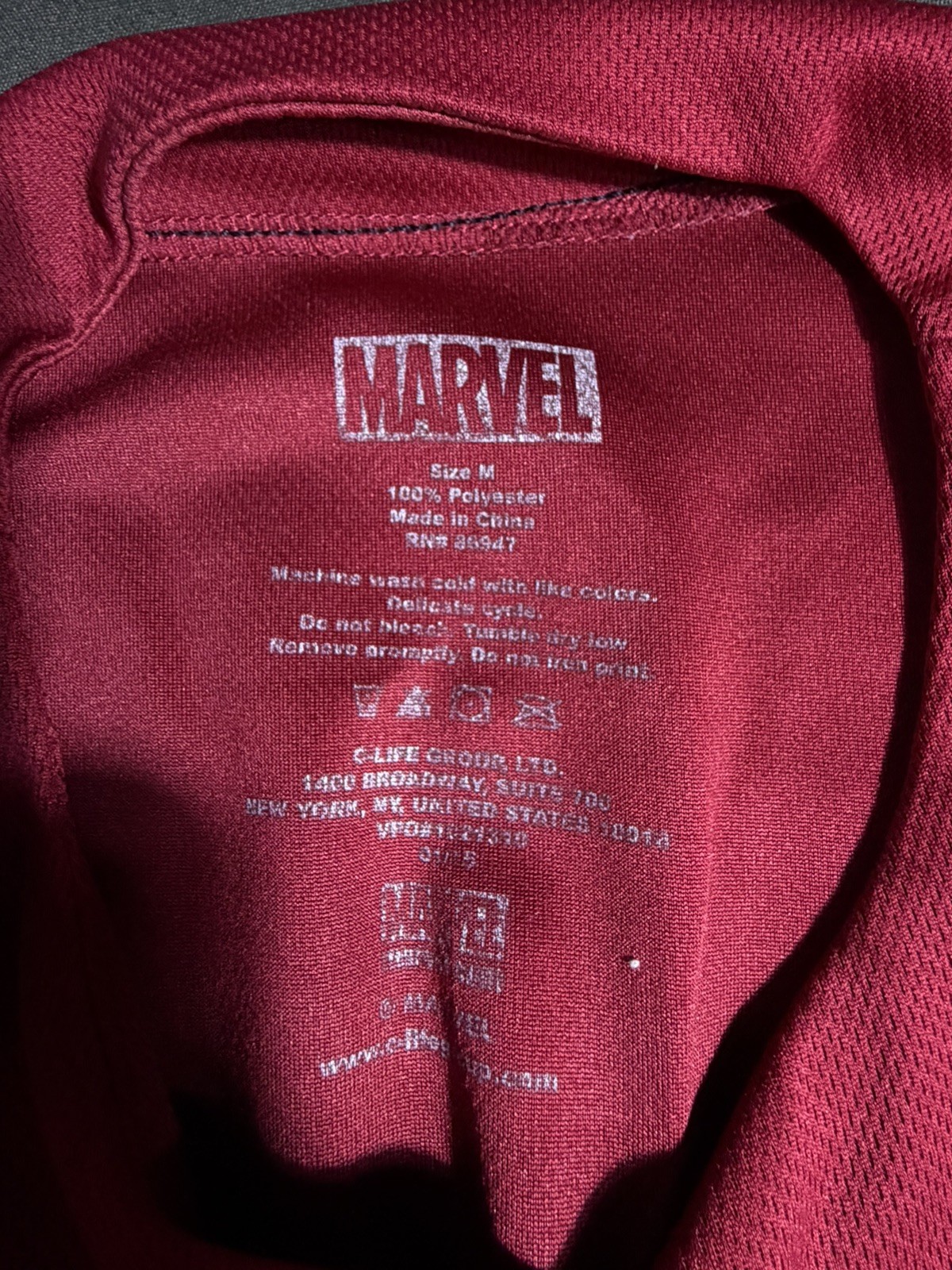 Marvel Deadpool Baseball Jersey Tacos L #90 Red Black Button Up Large gallery