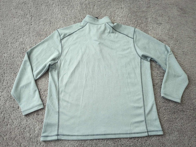 Pebble Beach Pullover Mens XXL Gray Long Sleeve 1/4Zip Poly Performance NEW gallery