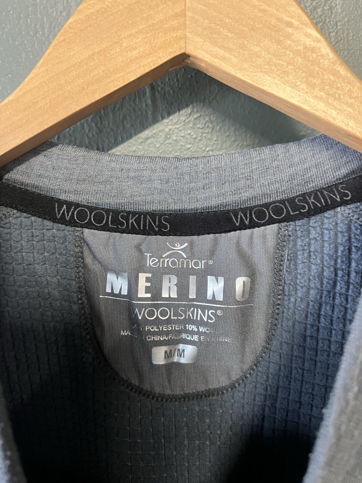 Terramar Men’s Medium Base Layer Gray Merino Wool Blend Woolskins Outdoor gallery