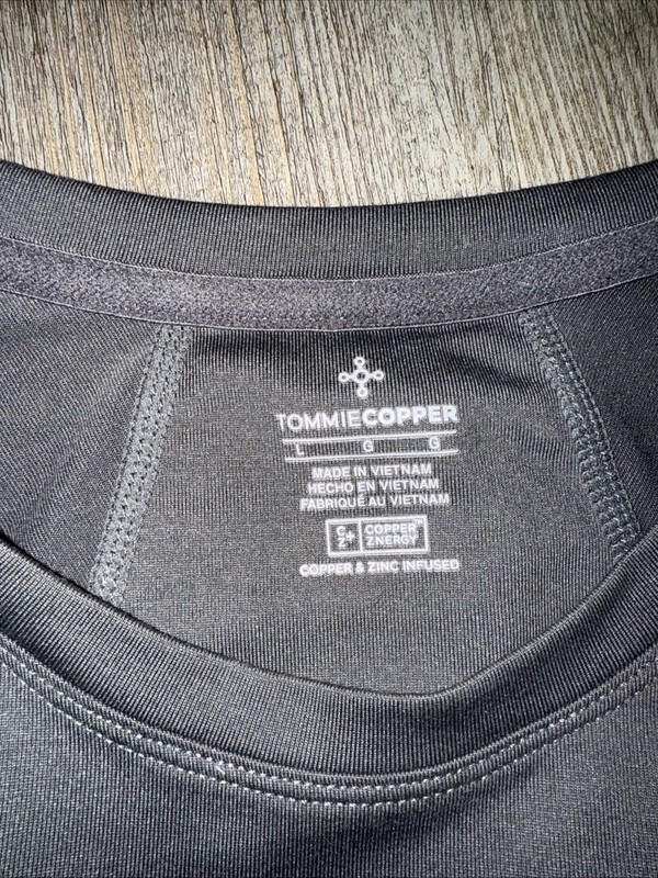 Tommie Copper Lower Back Support Shirt Green Size Large Compression Short Sleeve gallery