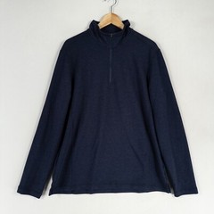 Orvis Men’s French Terry Quarter 1/4 Zip Pullover Shirt Sz Medium Navy Blue