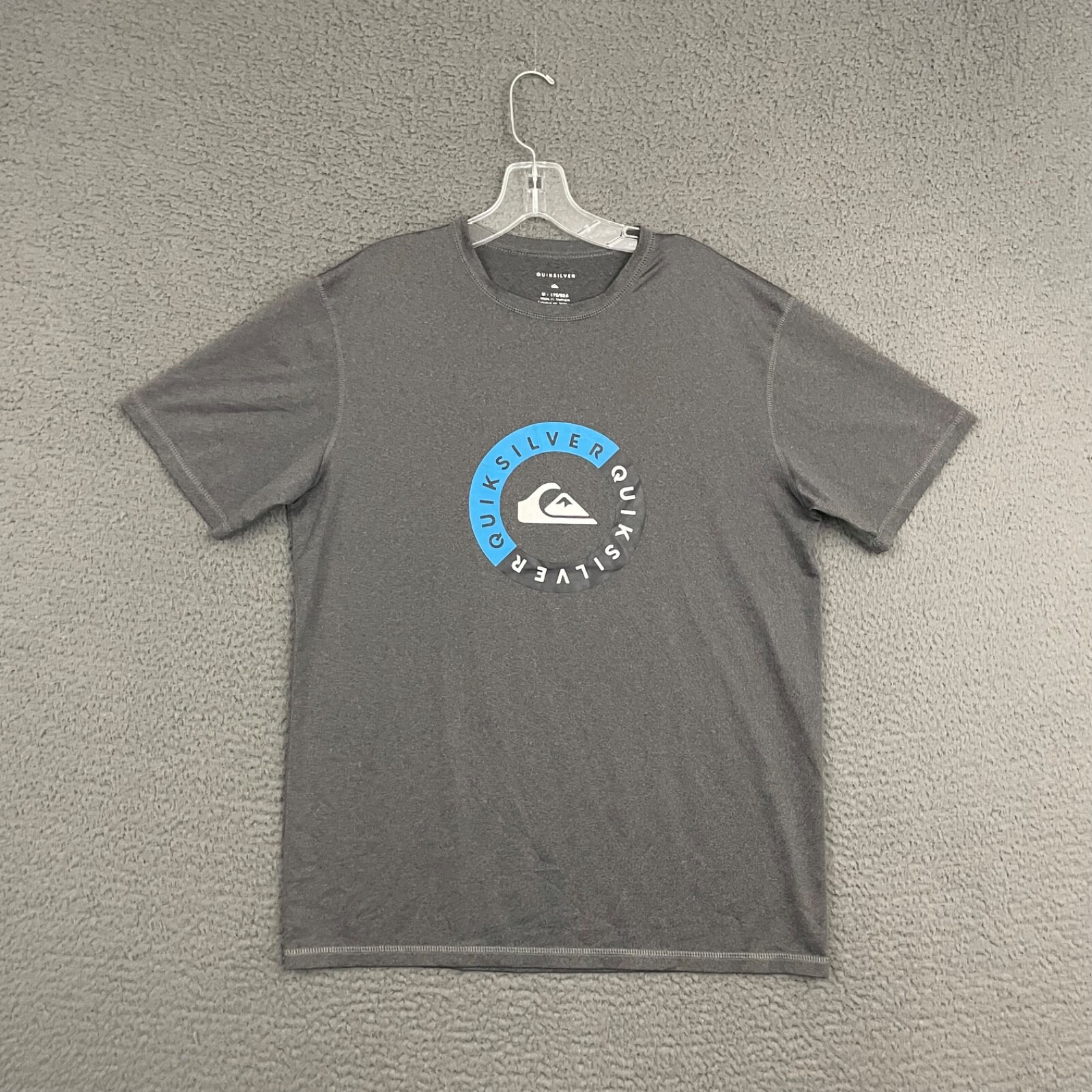 Quiksilver Shirt Mens Medium Gray Graphic Beach Surfer Activewear Dad Outdoor gallery