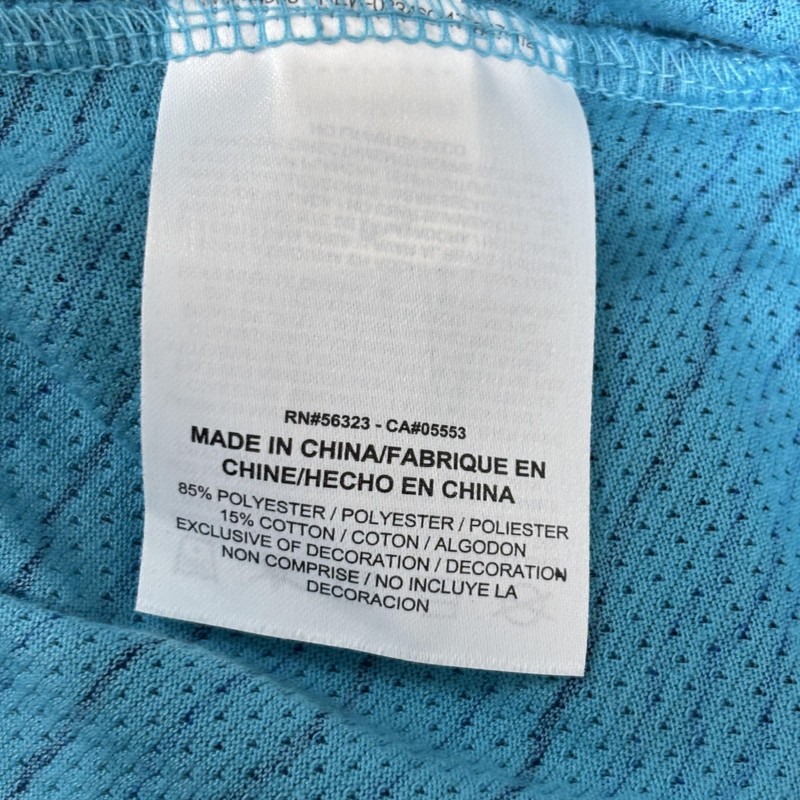 Nike Tailwind Running Shirt Men's Large Blue Dri-FIT Striped Reflective gallery