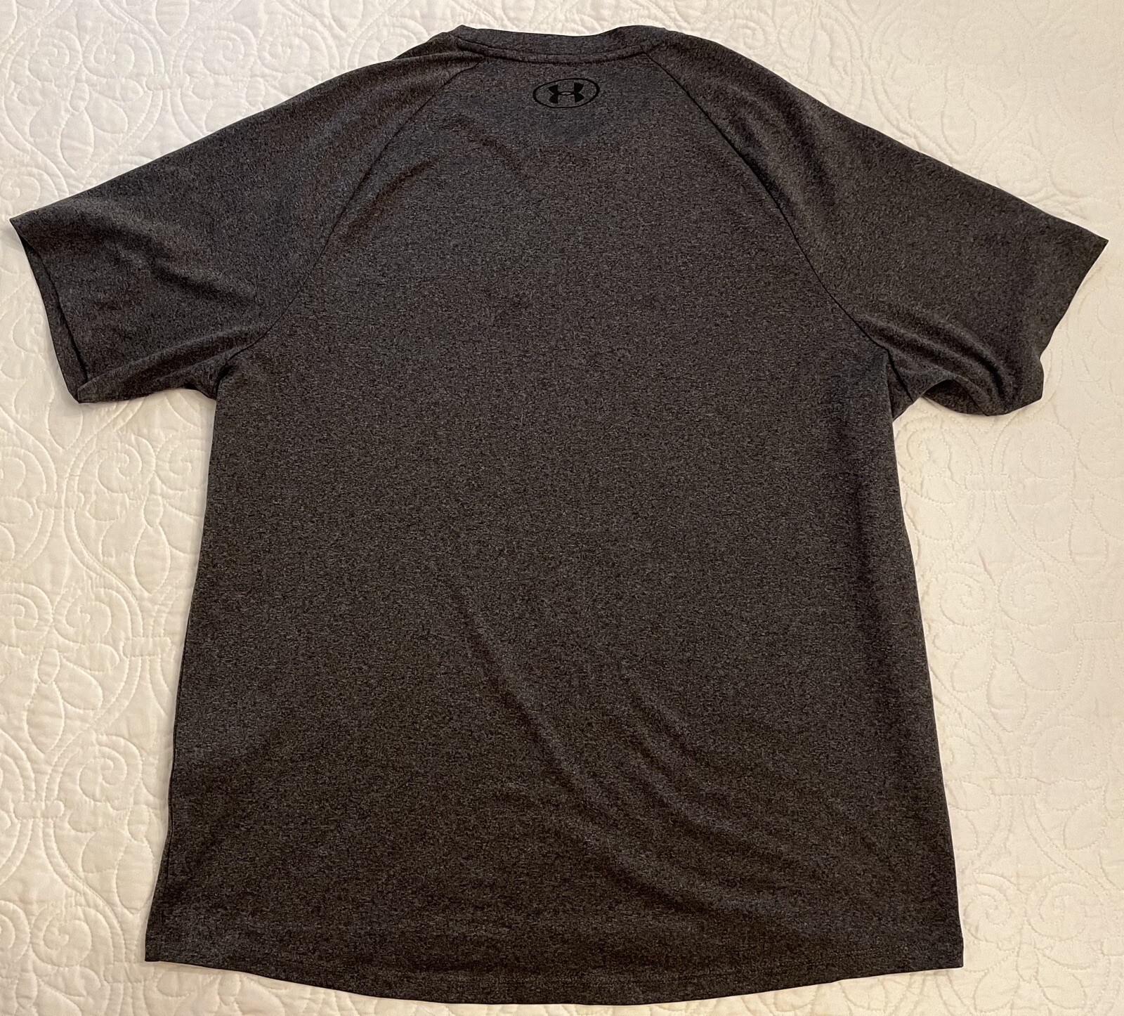 Under Armour The Tech Tee Crew Neck S/S Stretch T-Shirt Men’s Size M Dark Gray gallery
