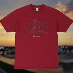 Vintage 90s Branson Missouri Scenic Travel Ozark Mountains Men’s L T-Shirt Red