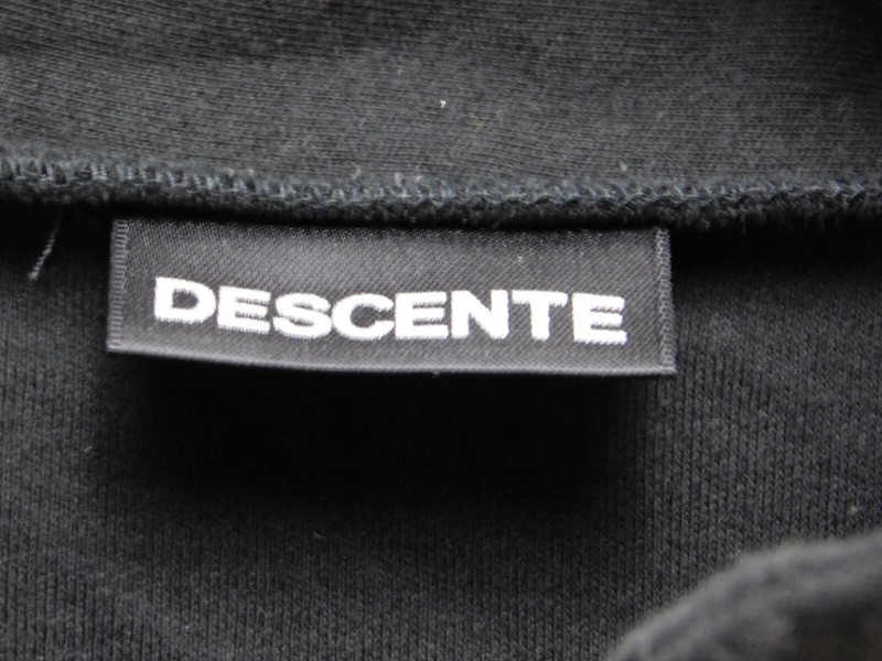 Descente 1/4 Zip Pullover Jacket Men's M Black Long Sleeve Band Collar gallery