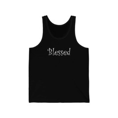 Bella & Canvas Jersey Tank “Blessed” wf sp