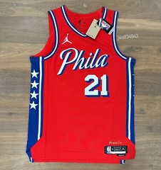 Authentic Joel Embiid Philadelphia 76ers Jersey Jordan Brand Statement Edition