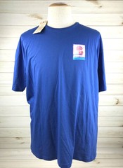 OCEAN COAST Crew Neck Tee Shirt Mens Size 2XL Blue Fishing Beach NWT