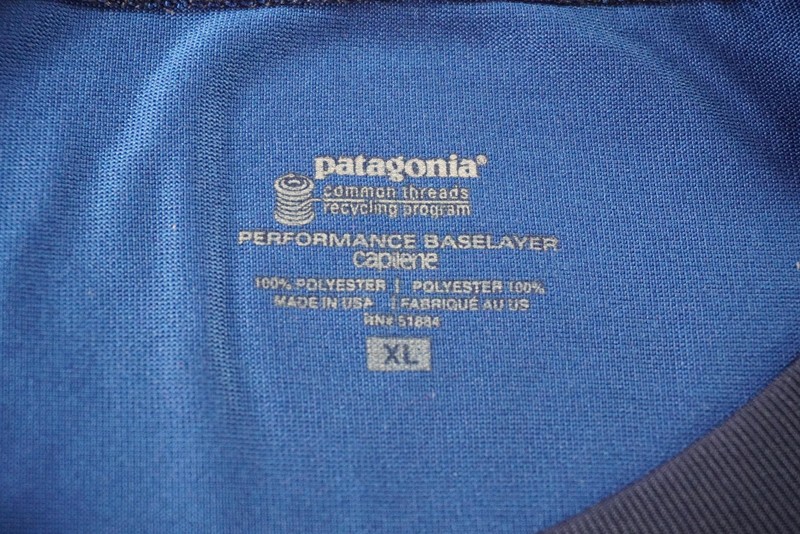 Patagonia Capilene Shirt Mens XL Blue Live Simply Baselayer Long Sleeve USA gallery