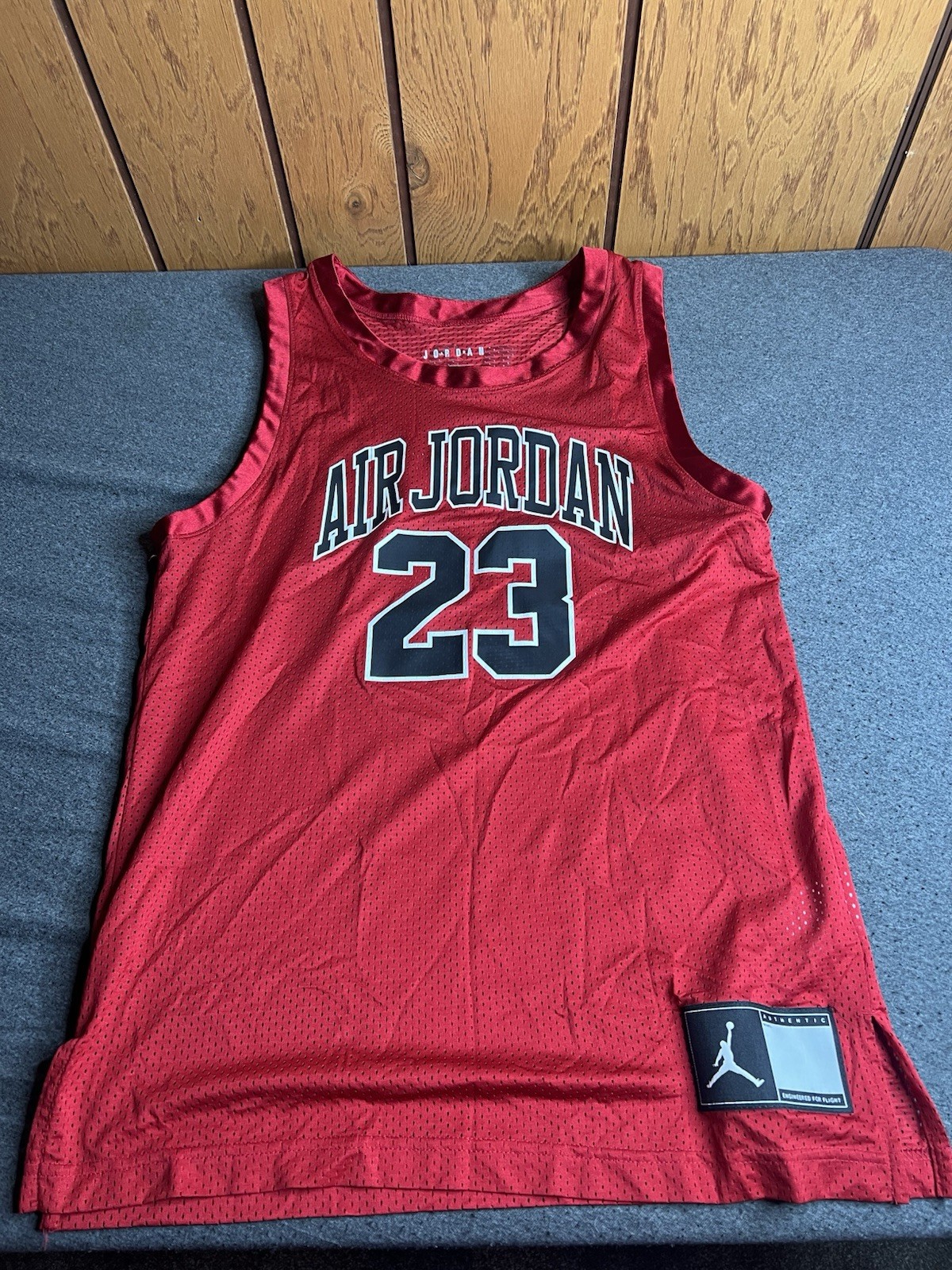 Jordan Mens Small Red #23 Air Jordan Jersey Small Bulls Mj23 Brand Basketball gallery