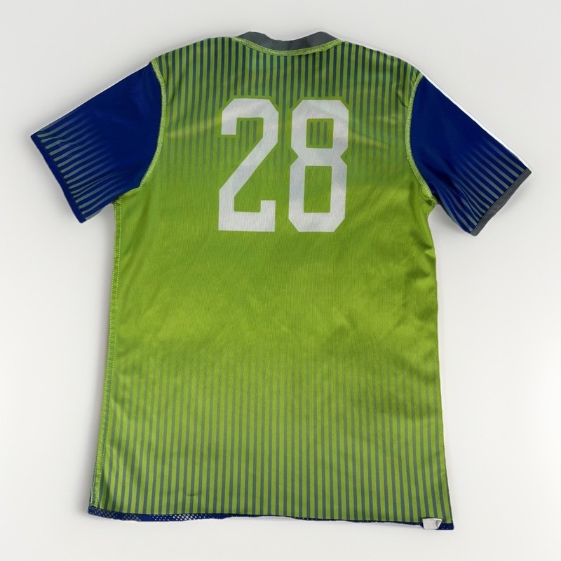 Augusta Sportswear i9 Sports Jersey Mens Medium Blue Green Reversible #28 Bike gallery