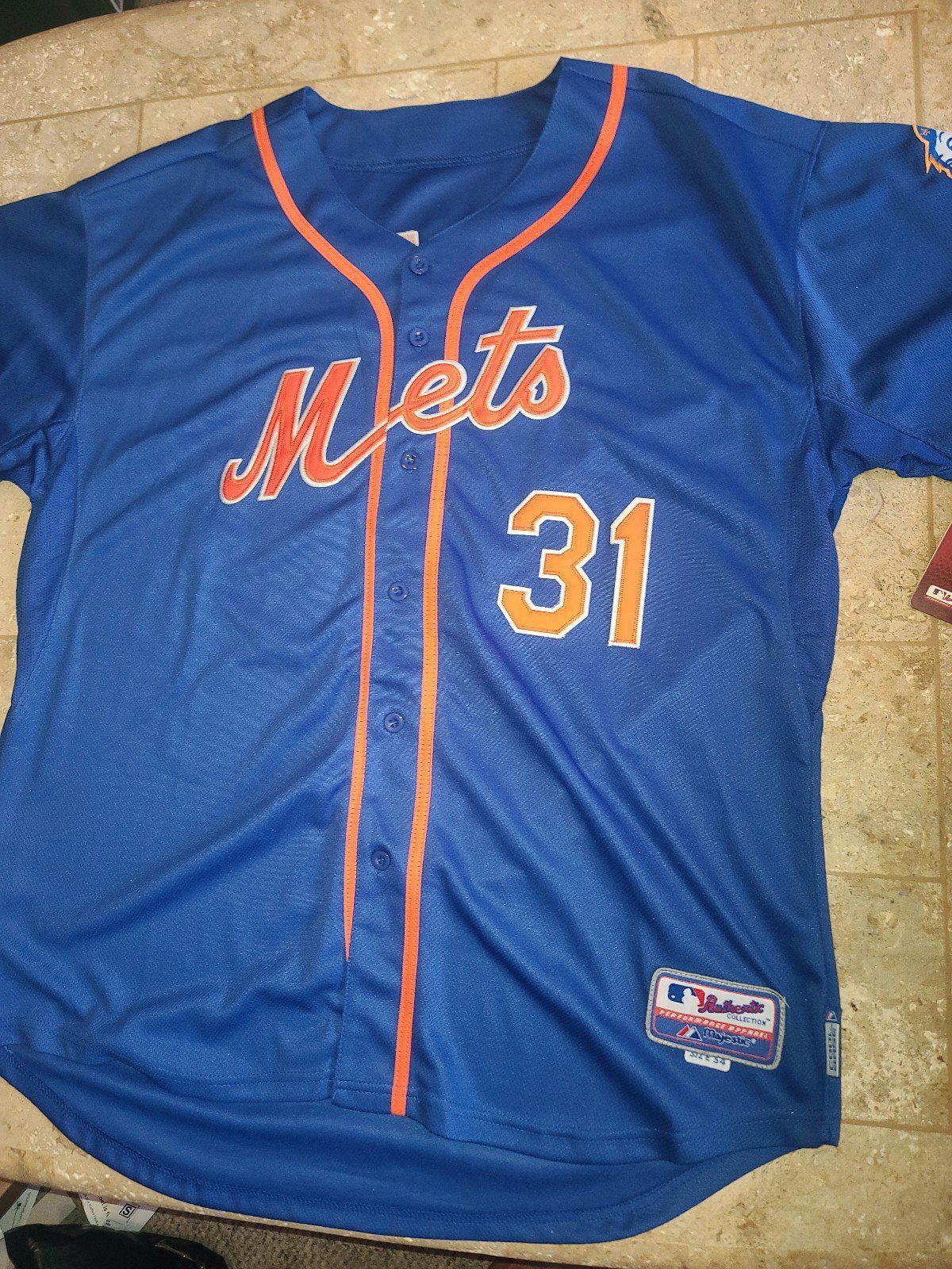 MIKE PIAZZA MAJESTIC COOL BASE NEW WITH TAGS XXL 2XL 3XL NEW YORK METS JERSEY MR gallery