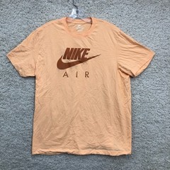 Nike Air Shirt Extra Large Adult Pink Swoosh Graphic Short Sleeve Tee Mens XL