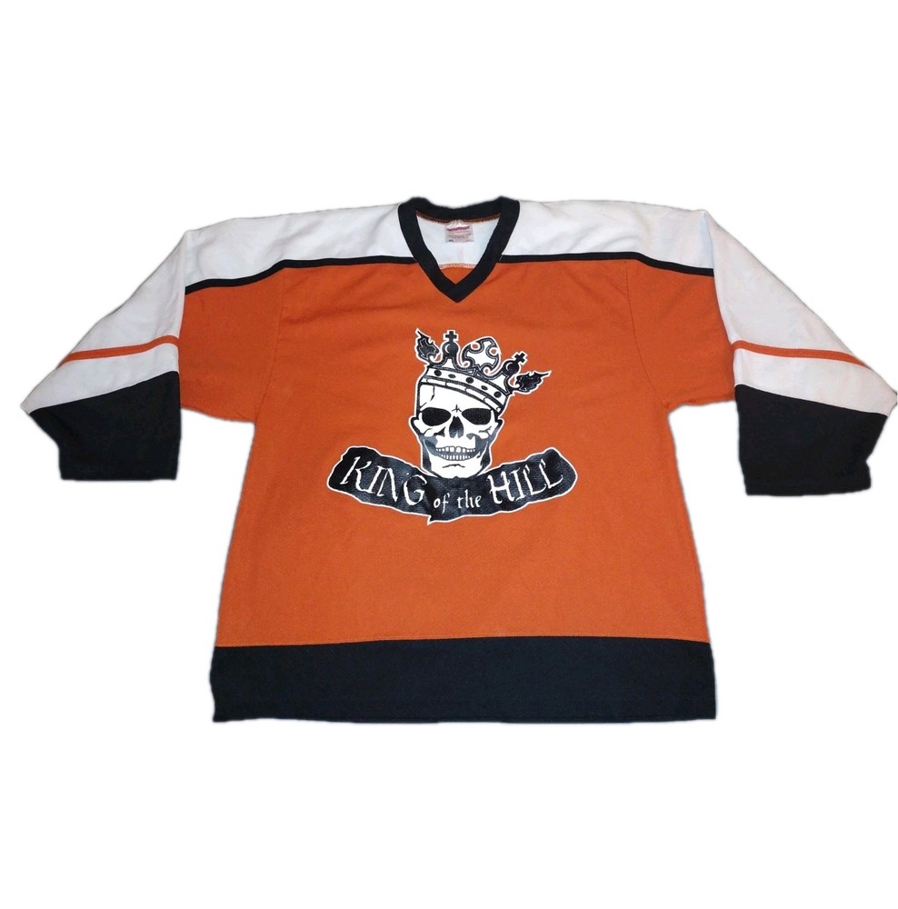 Vintage Skull Hockey Jersey King Of The Hill #11 Size S