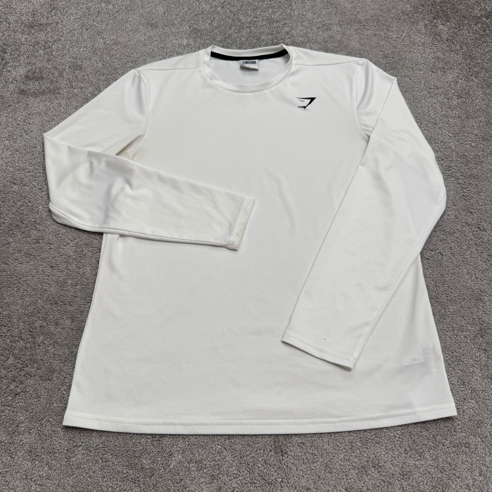 Gymshark Arrival Mesh Performance Long Sleeve T-Shirt Mens Large Crew Neck Tee gallery