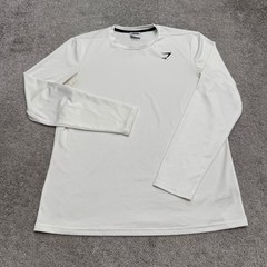 Gymshark Arrival Mesh Performance Long Sleeve T-Shirt Mens Large Crew Neck Tee