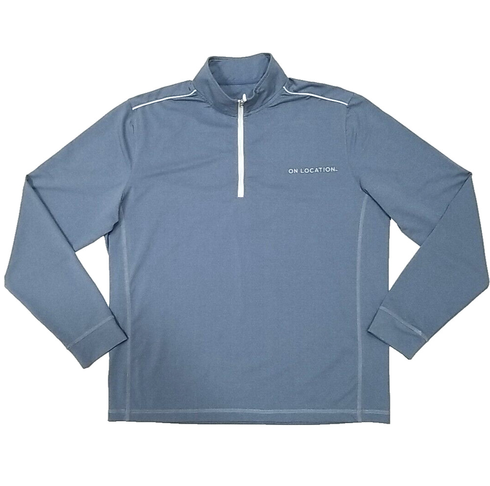 Johnnie O Lammie Prep-formance ¼ Zip Pullover Mens Large Blue Lake Stretch Golf