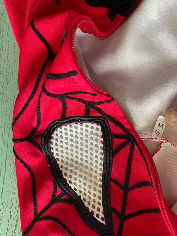 Unisex RED Spiderman Hoodie! Full Zip Spider Sweatshirt Hooded Med Size Jacket gallery