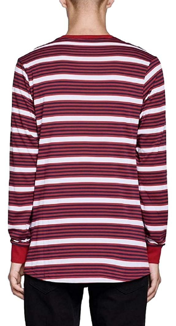 Nike SB Mens Dry Striped Long Sleeve Shirt (Red/Navy/White) CD7215-618 gallery