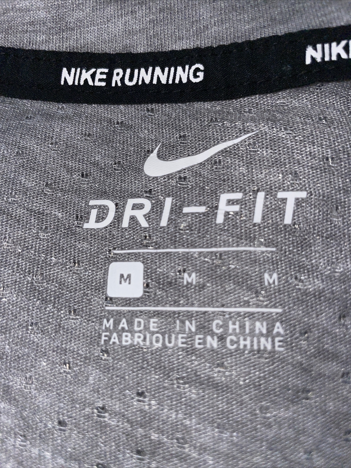 Nike Running DriFit Athletic Shirt / Men’s (M)/ Gray / Mesh Back / Poly Blend B1 gallery