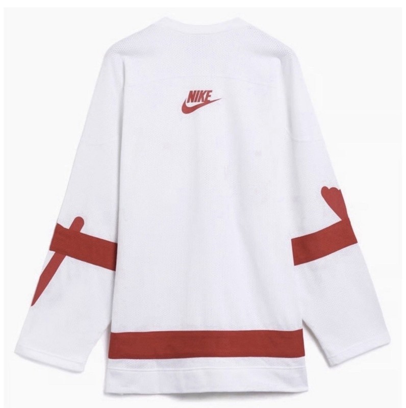 MENS NIKE SPORTSWEAR CLUB HOCKEY JERSEY_WHITE/UNIVERSITY RED HV1137-100-SIZE M gallery