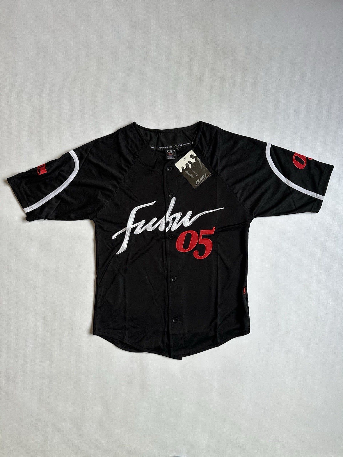 NWT Fubu 05 The Collection Champion League Stitching Baseball Jersey Mens XS gallery