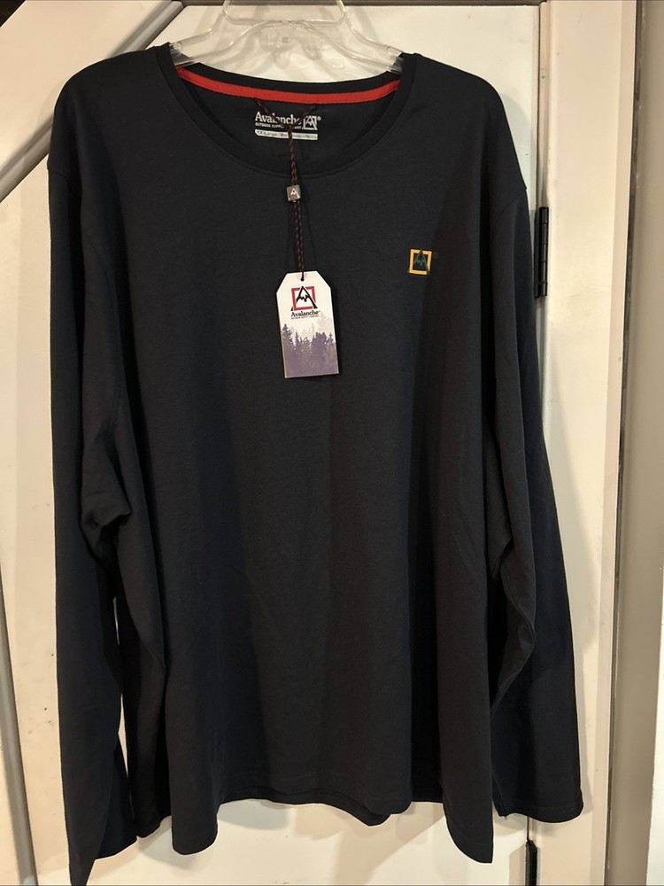 Avalanche Outdoor Supply Co. Long Sleeve Black Shirt, SizeXXL