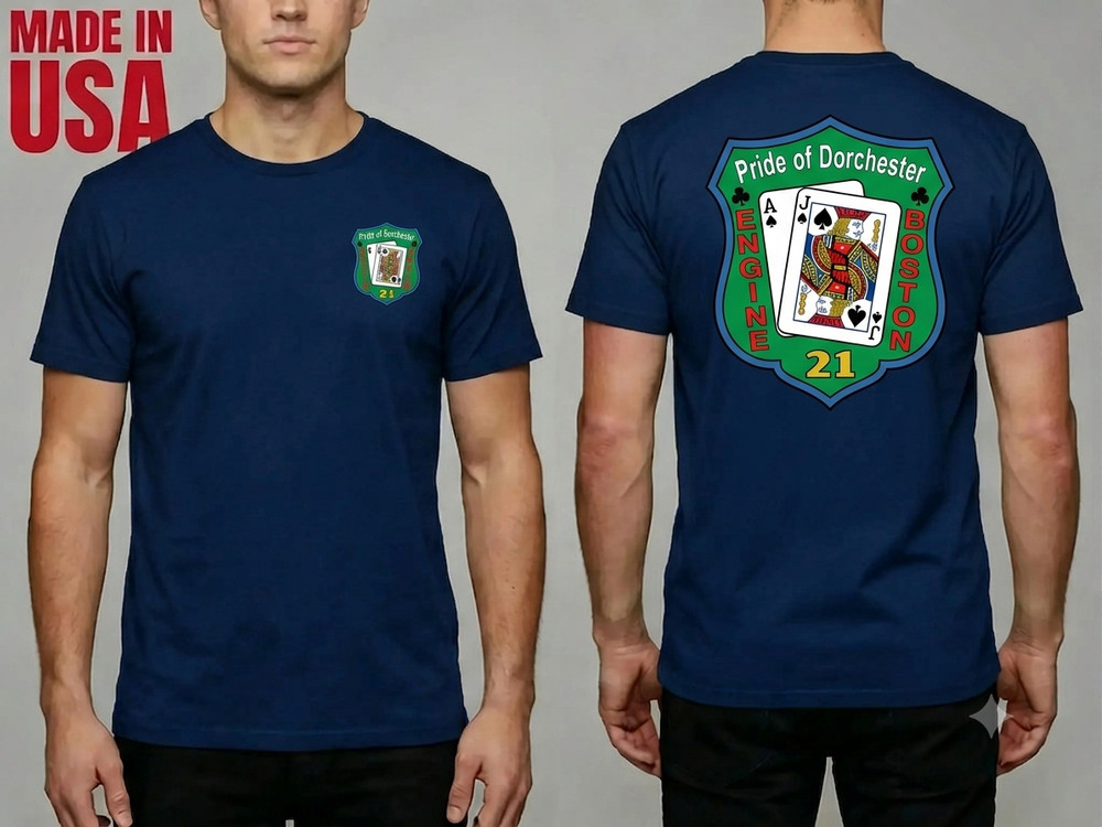 NEW Boston Fire Department Engine 21 - Casual Style SHIRT S-2XL MADE IN USA