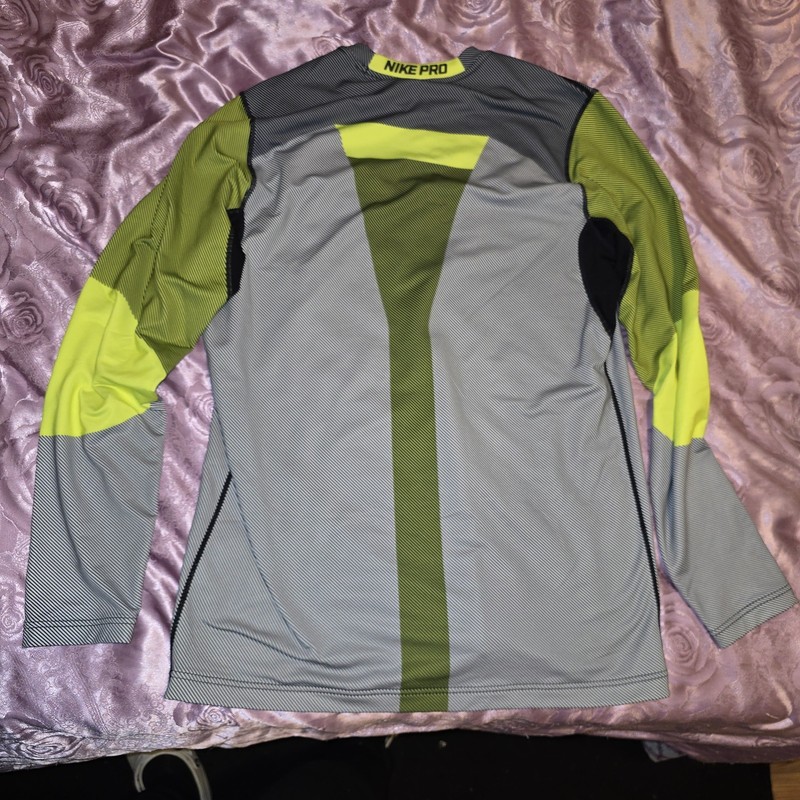 Nike Pro HyperWarm Long Sleeve Training Shirt Mens L Dri Fit Fitted 699974-702 gallery