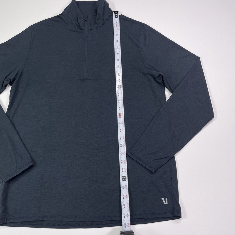 Vuori Ease Performance Half Zip 2.0 Pullover Men’s Size Large Blue Stretch￼ gallery