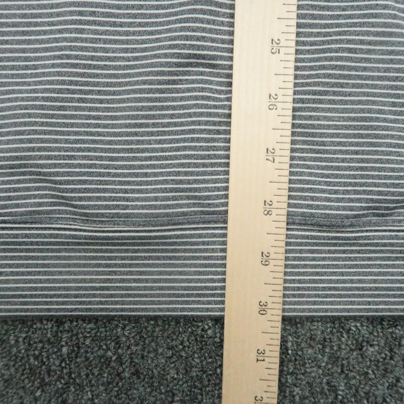 Onward Reserve Pullover Mens XXL Gray Striped Quarter Zip Performance Mock Neck gallery