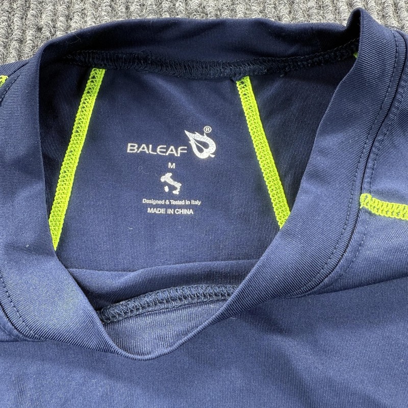 Baleaf Shirt Mens Medium Blue Long Sleeve Athletic Compression Base Layer gallery