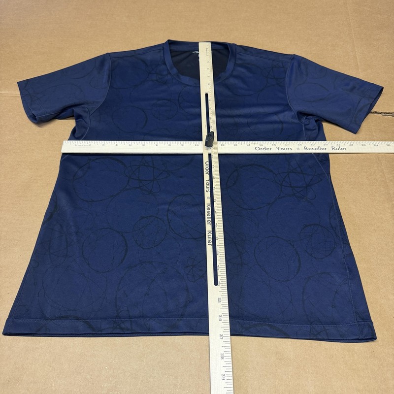 Futura X Uniqlo DRY-EX Shirt Mens Medium Blue Geometric Print Quick Dry Tee gallery