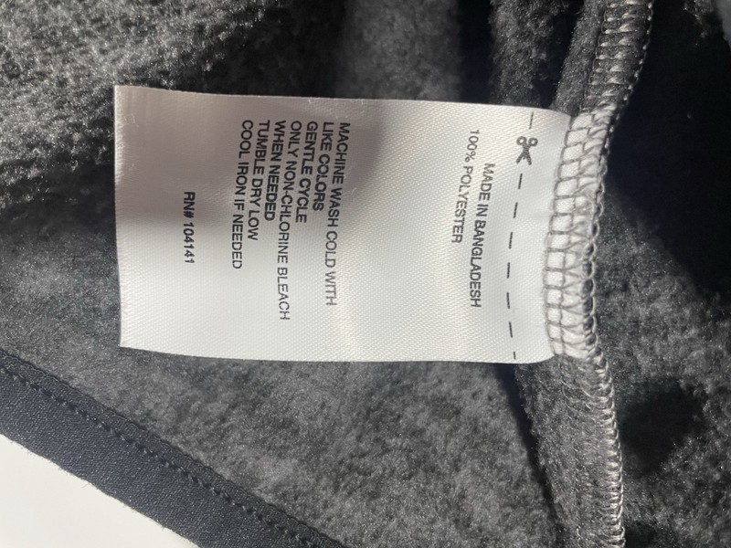 DSG Polar Fleece Half Pullover Zip Gray/Black Soft XL Mens gallery