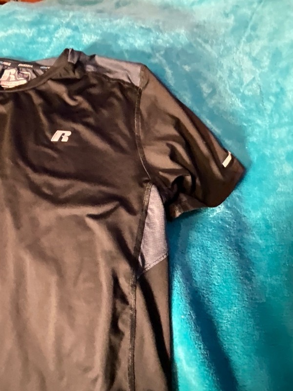 Russell training fit Tees Medium Dri-Power Athletic Tee Sport intellifresh black gallery