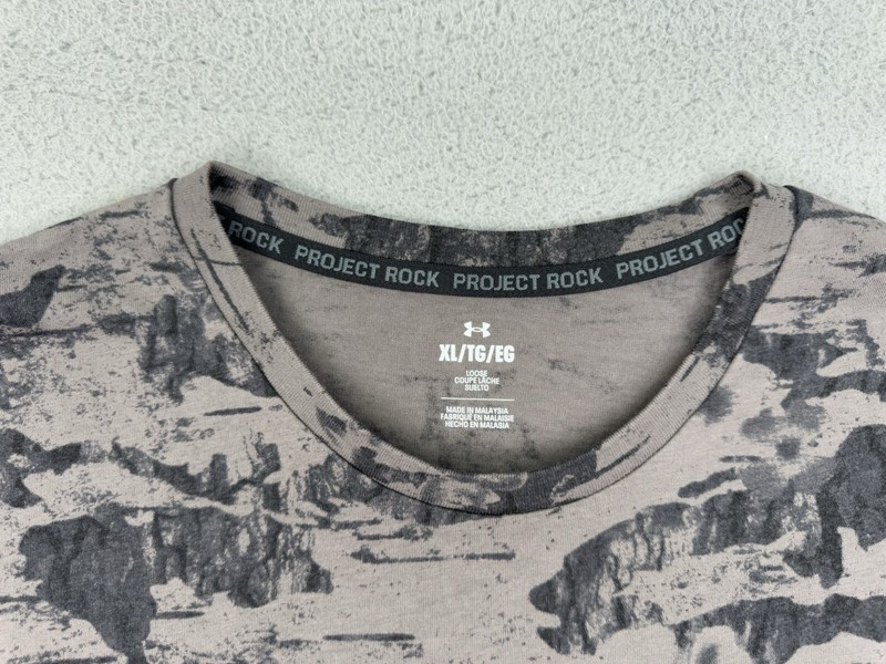 Under Armour Project Rock Payoff T-Shirt Men's XL Printed Graphic AOP Graphic gallery