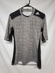 Adidas Techfit Compression Top Men’s Black and gray small