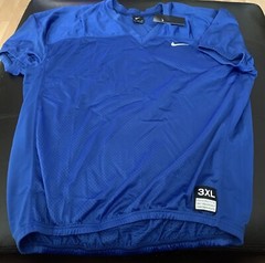 NWT Nike Blank Fitted Football Jersey Mens Size 3XL XXXL Royal Blue Stitched D8