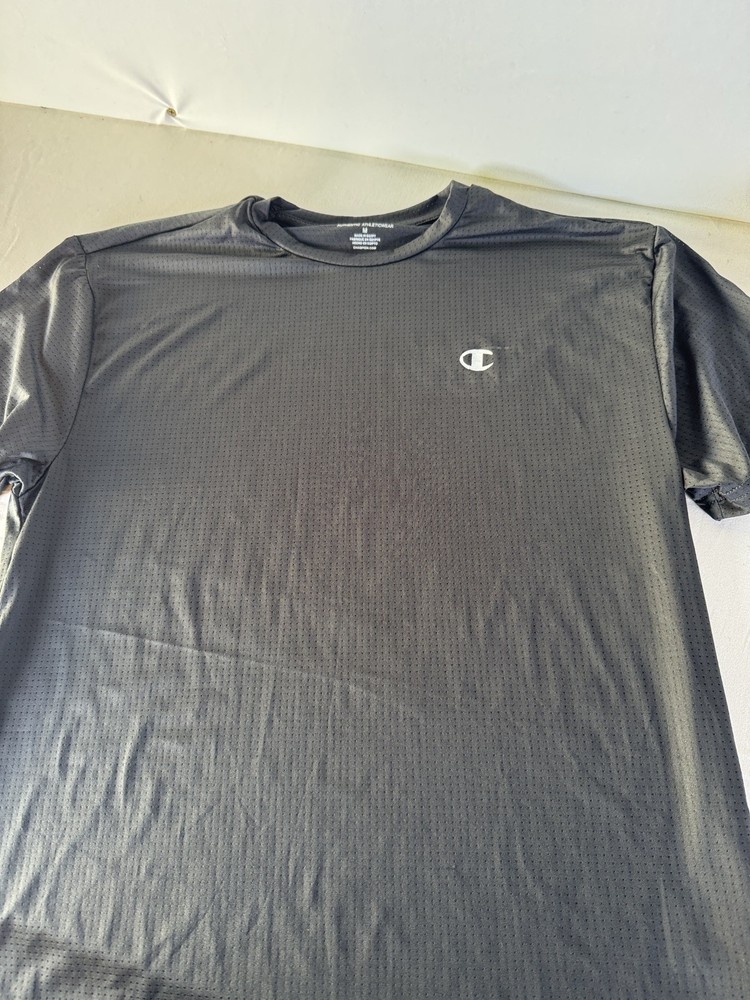 CHAMPION PERFORMANCE MENS GREY POLYESTER SHIRT Medium New