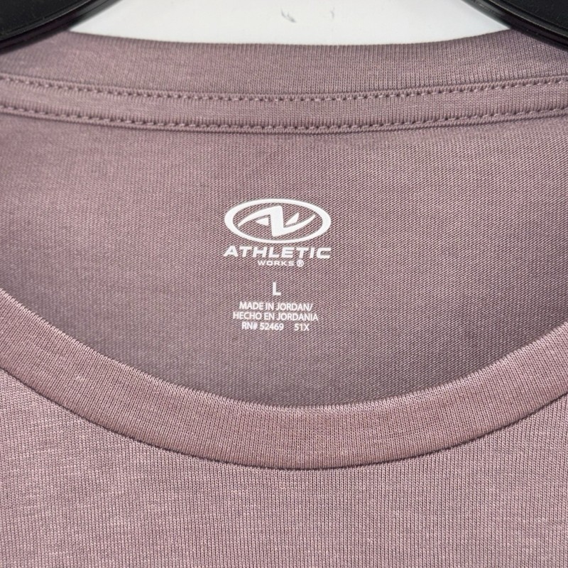 Athletic Works Men’s L Tri Blend Long Sleeve Shirt Smokey Lavender Performance gallery