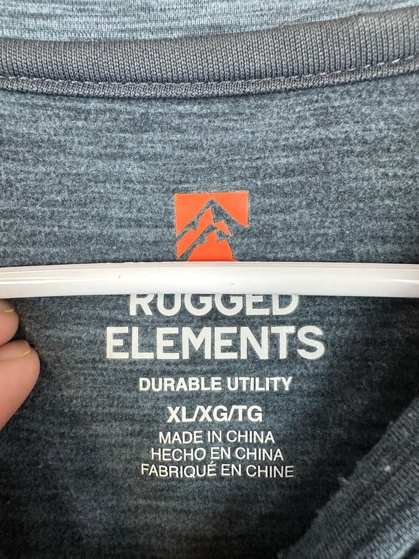 Rugged Elements Durable Utility Long Sleeve Shirt Men’s XL Gray Stretch Rugby gallery