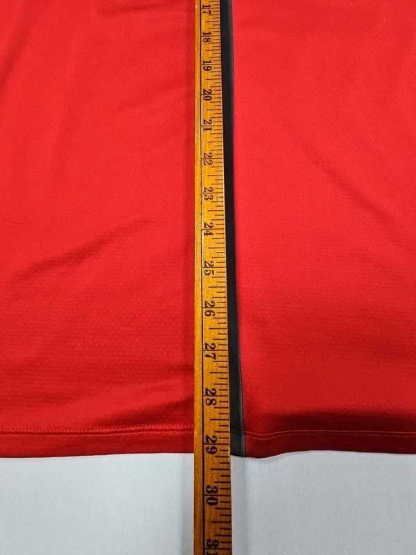Tiger Woods Collection Nike Golf Polo Men’s Large Red Shirt Dri-Fit Snap gallery