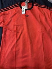 Adidas Men’s Medium Jacquard Jersey Red Black Adicolor Trefoil JW5881 NEW