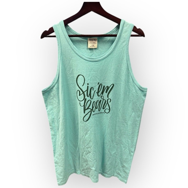 NWT Baylor University Sic em Bears Comfort Wash Tank Size Large gallery